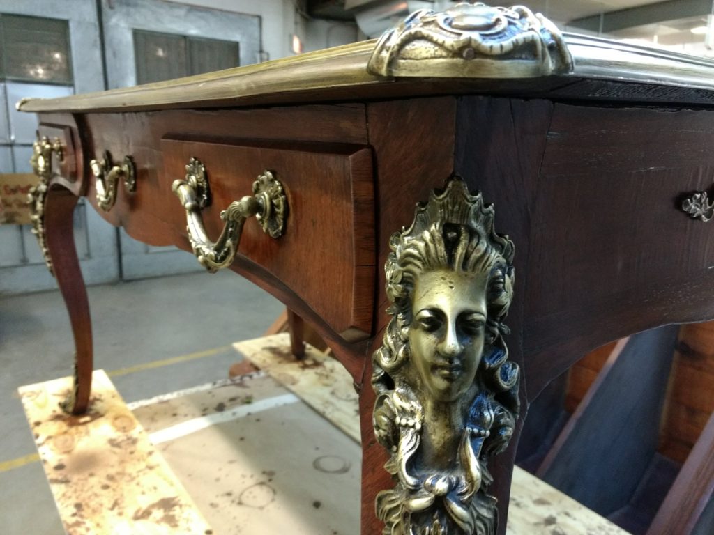 Refinishing antique desk