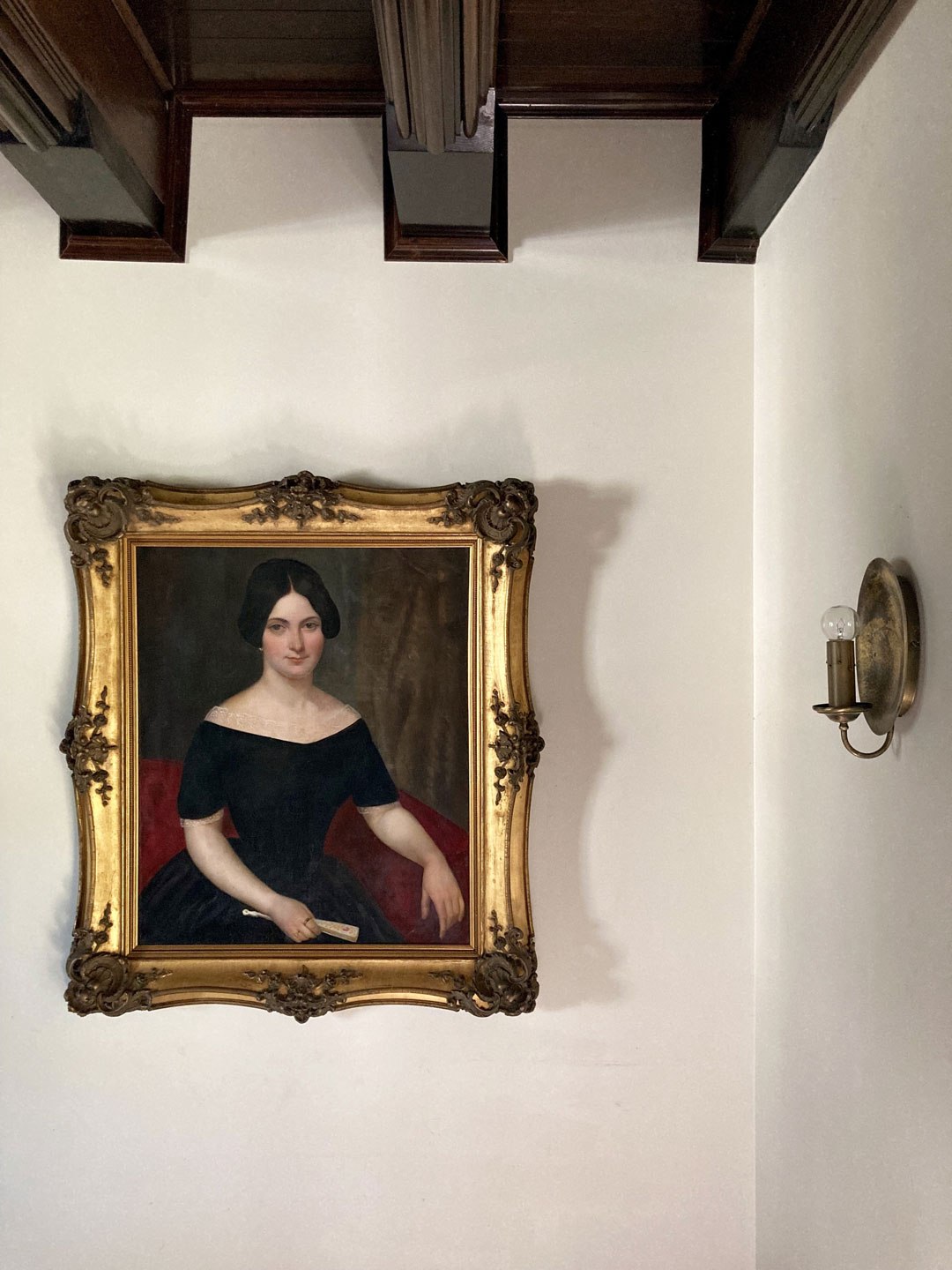 The framed portrait on display - 19th Century Portrait and Frame