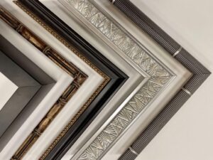 Pre-Finished custom picture frames from antique black to bamboo, art deco, rainbow, antique and ultra modern frames